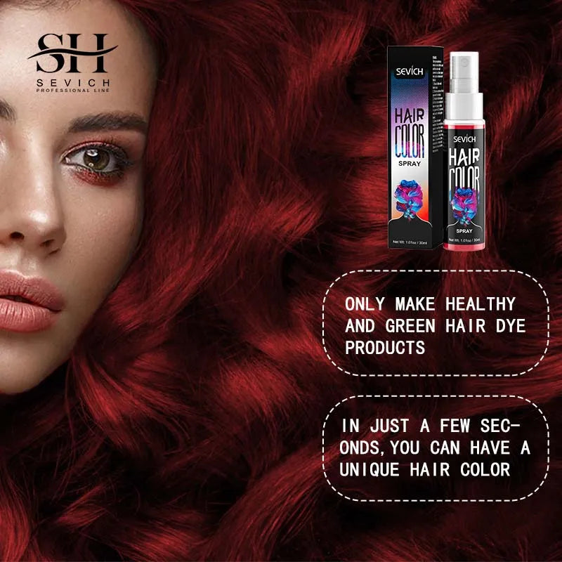 Sevich 5-Color Hair Color Spray – midlertidig hårfarge for kreativ og morsom styling