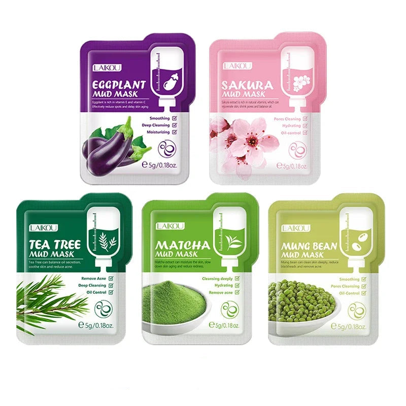 AIKOU 5pcs Moisturizing Facial Mask