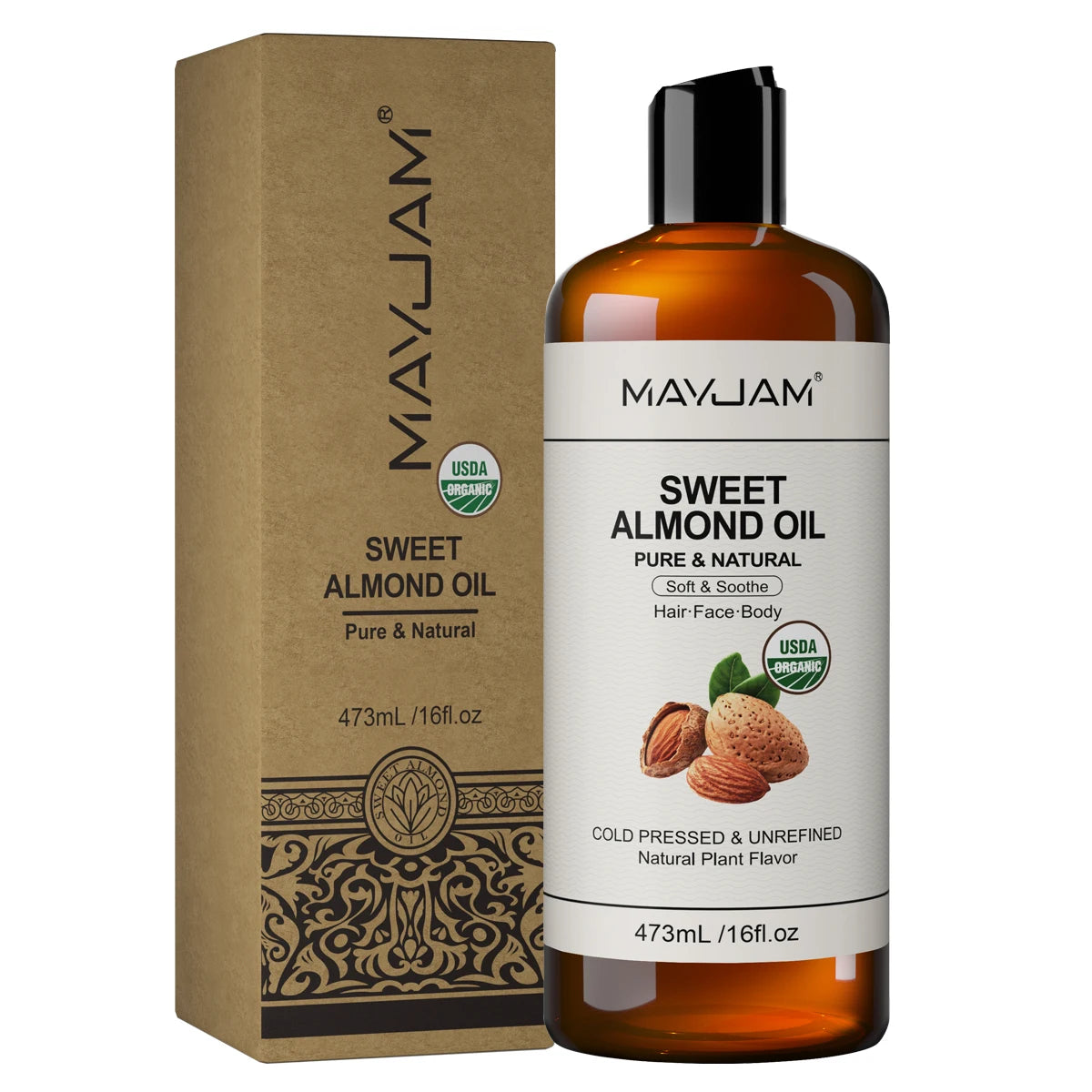 MAYJAM bærerolje – jojoba, druekjerne, kokos og mer (473 ml)