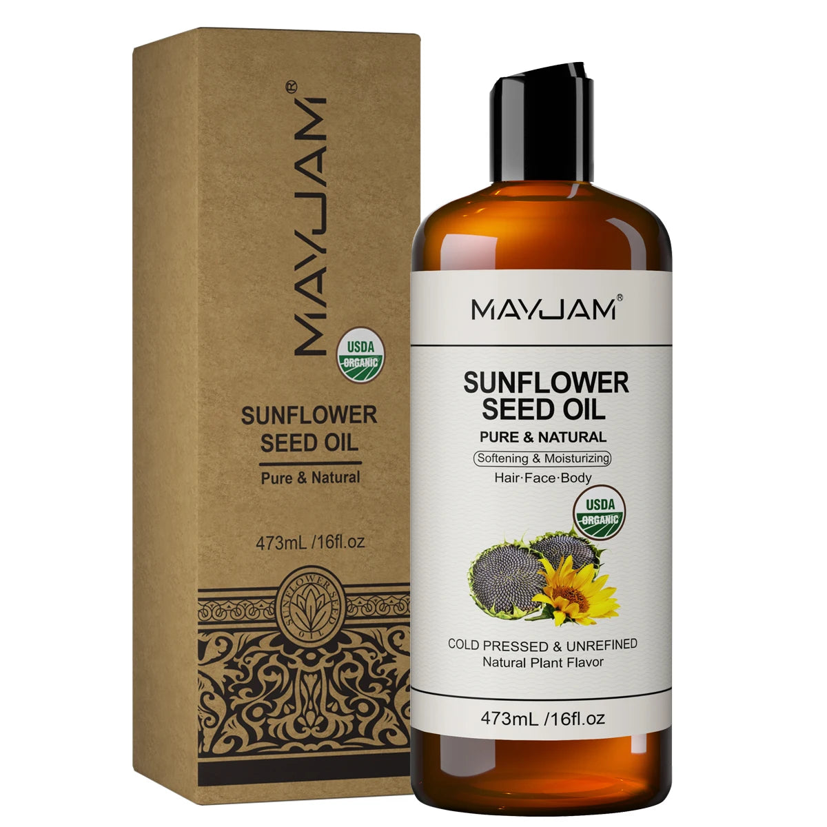 MAYJAM bærerolje – jojoba, druekjerne, kokos og mer (473 ml)