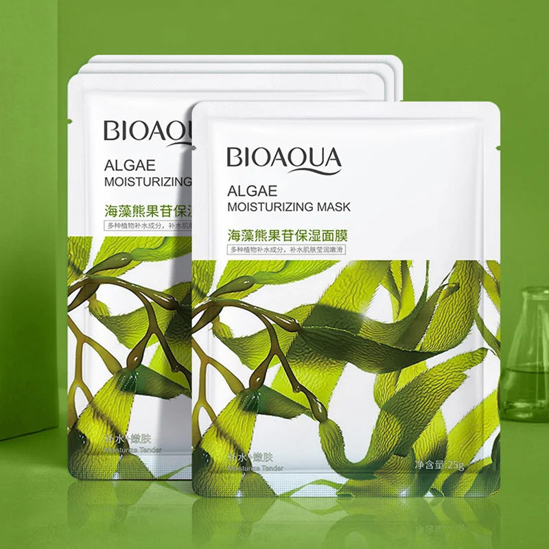 BIOAQUA Fruit Facial Mask 8stk – Fukt, Glød og Naturlig Fornyelse