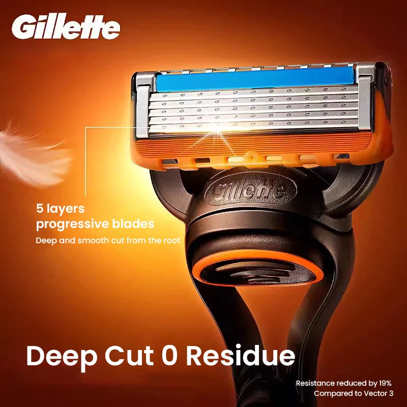 Gillette Fusion 5 barberhøvel – ultratynne blader med presisjonstrimmer