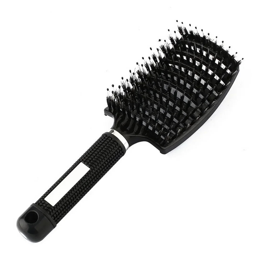 Nylon Bristle Scalp Massage Comb WetDry Use Curly Detangler Salon Hair Tool AntiStatic Design Styling Essential