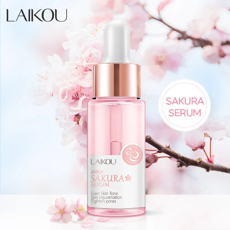 LAIKOU Sakura Face Essence – Glød, fukt og jevn hudtone med japansk kirsebærblomst-