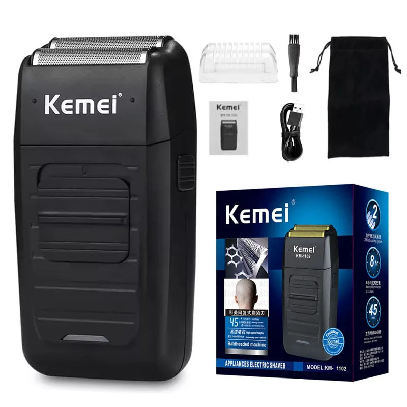 Kemei KM-2797 + KM-1102 Professional Hair Clipper Kit – kraft, presisjon og profesjonell finish hjemme