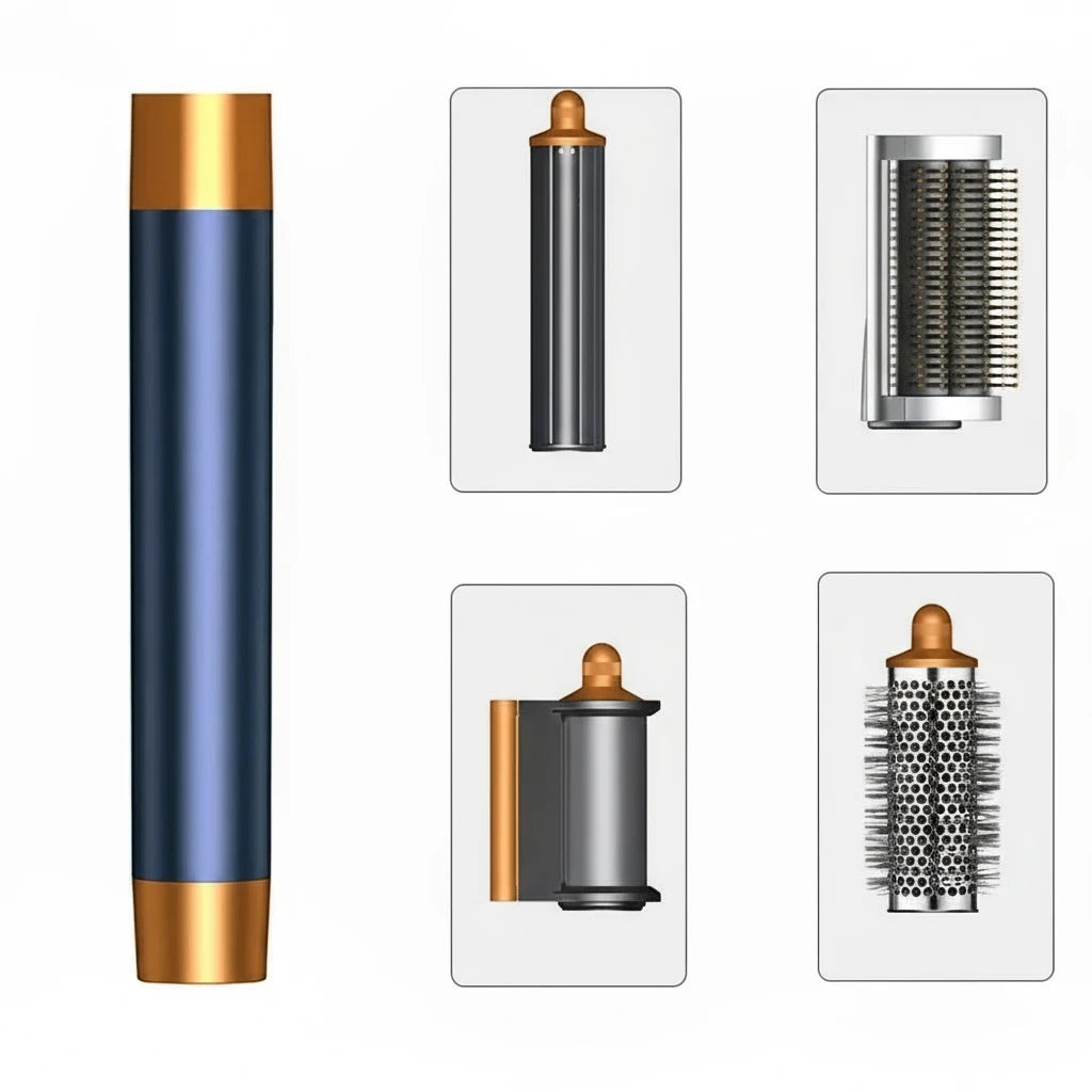 SenCiciMen 6-i-1 Hair Styler Set – alt-i-ett føn- og stylingverktøy for profesjonelle resultater hjemme