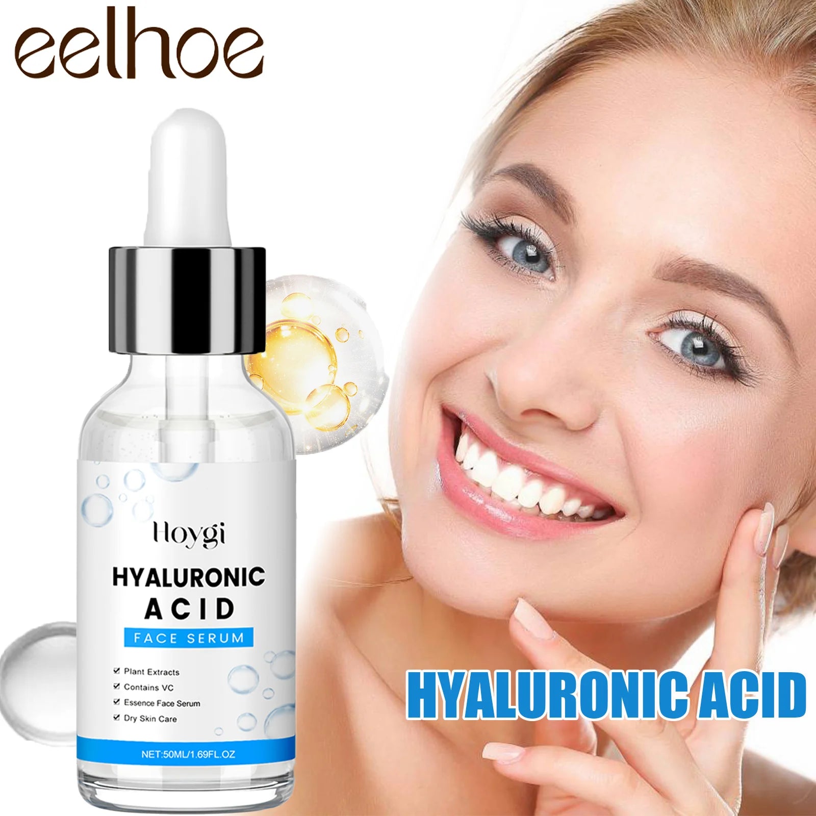 Eelhoe Hyaluronic Acid Face Serum – dyp fukt, glød og anti-age-effekt med Centella Asiatica