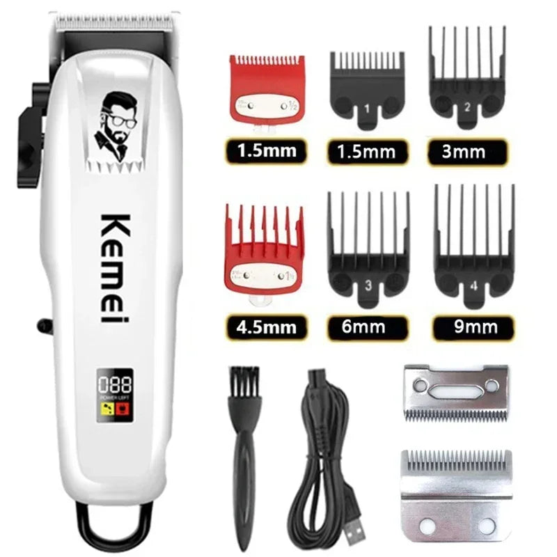 Kemei KM-PG809A Professional Hair Clipper – stillegående, kraftig og presis for hele familien