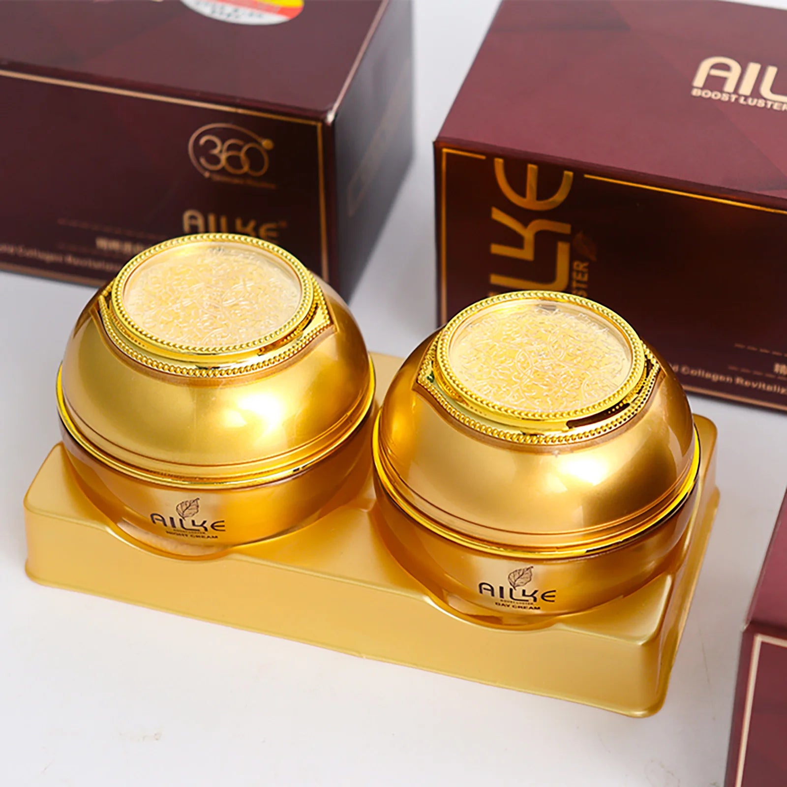 AILKE 24K Collagen Whitening &amp; Moisturizing Set – glød, jevnhet og ungdommelig hudtone