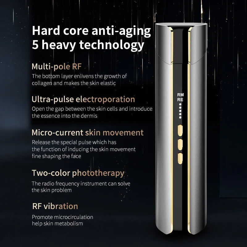 NEMOOE RF Skin Tightening &amp; Lifting Device – løft, rens og forny huden hjemme