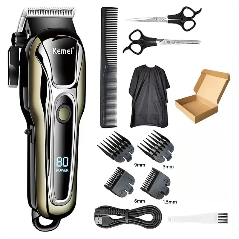 Kemei KM-PG1990A Professional Hair Clipper – kraftig, presis og stillegående trimmer
