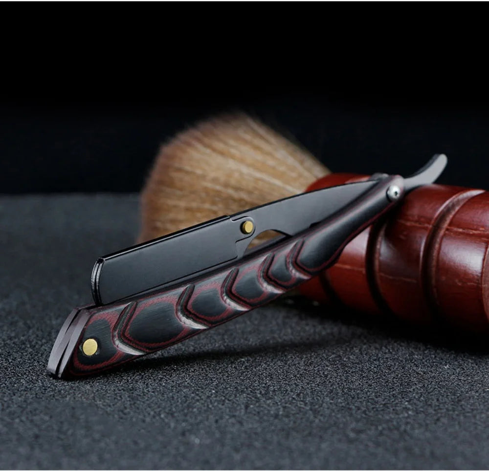 Profesjonell Barberhøvel for Menn – Klassisk Design, Skarpt Blad og Perfekt Barbersnitt