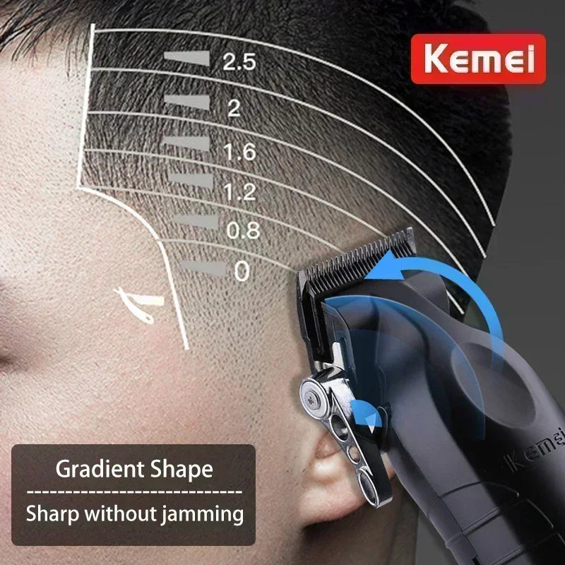 Kemei Hair Clippers Kit KM-2296 KM-2299 KM-1102 Men's Electric Hair Trimmer Machine Professional Hair Cutting Machine Clipper