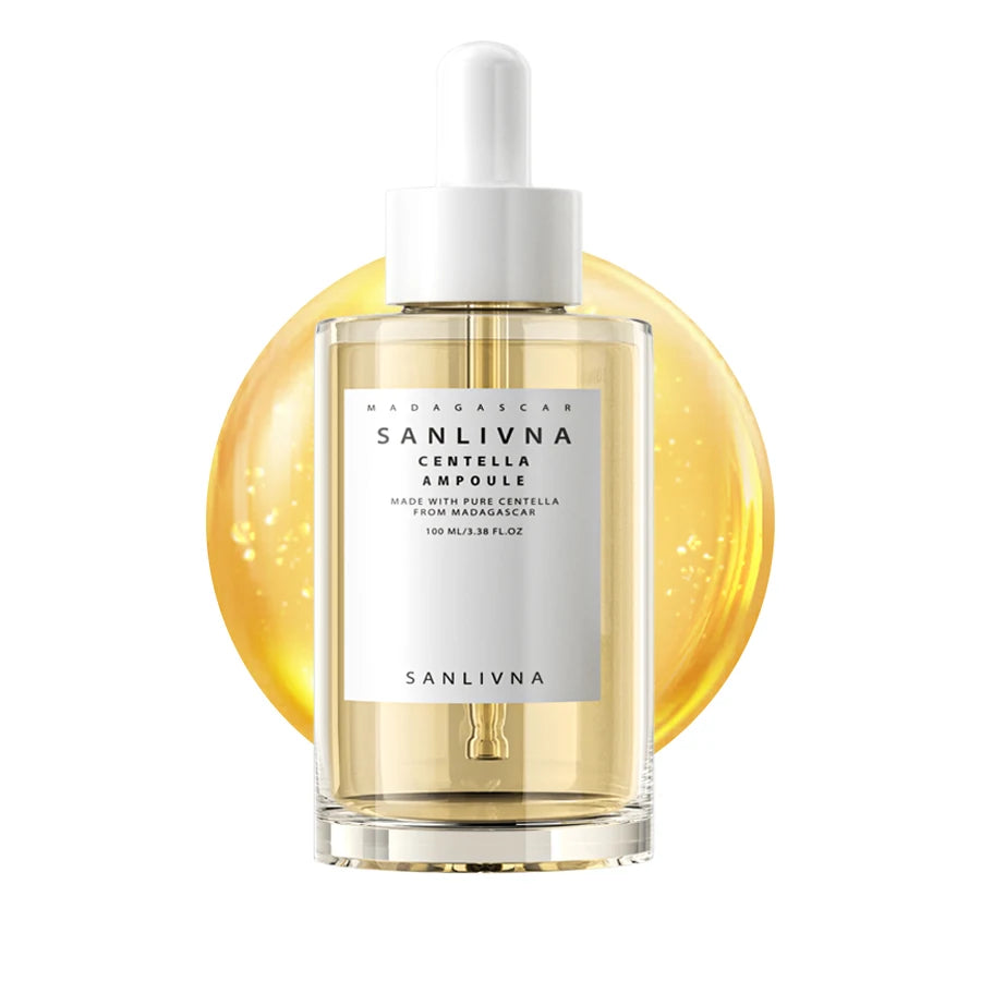 SANLIVNA Madagascar Centella Asiatica Ampoule – Beroligende fukt og glassklar glød for sensitiv hud