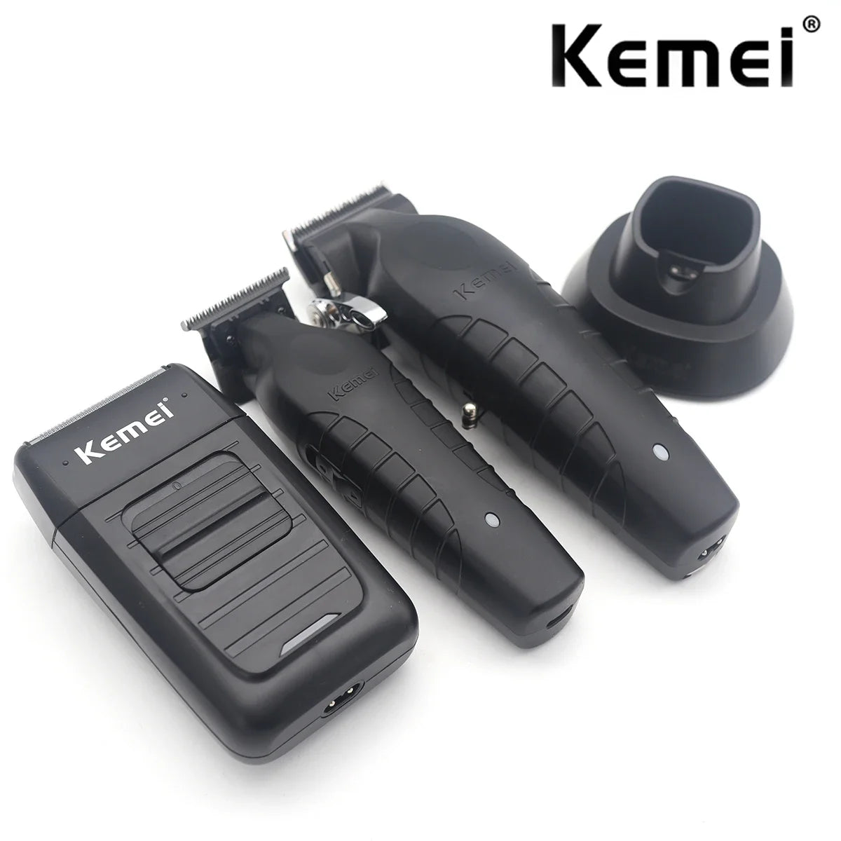Kemei Hair Clippers Kit KM-2296 KM-2299 KM-1102 Men's Electric Hair Trimmer Machine Professional Hair Cutting Machine Clipper