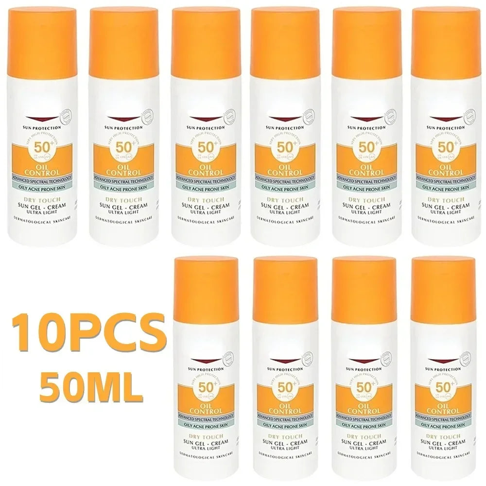 Oil Control Face Sunscreen SPF50+ – Gel-Cream for fet og akneutsatt hud (10 stk à 50 ml)