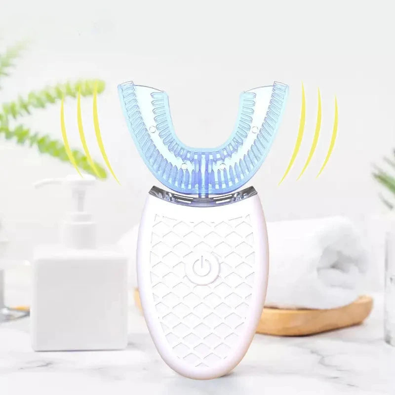 U Shape Degrees Intelligent Electric Toothbrush Sonic Automatic Tooth Brush 360 Degree Cleaning USB Charge Waterproof Toothbrush