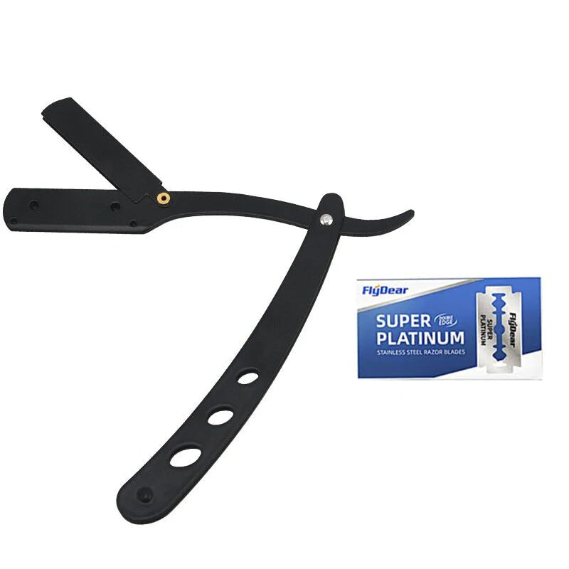 Klassisk Barberkniv i Rustfritt Stål – Presis, Allsidig og Tidløs Barbering for Menn