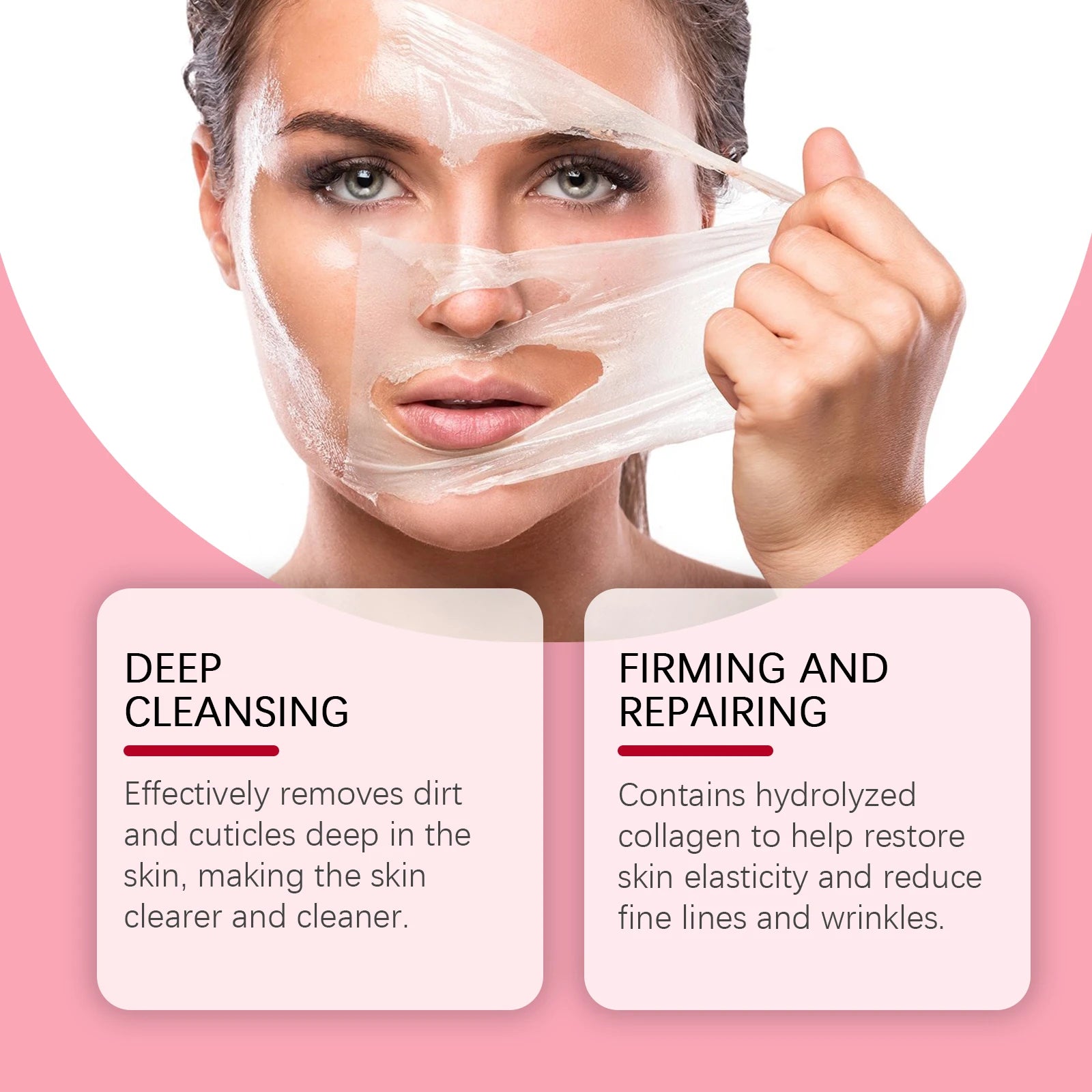 Collagen Peel Off Mask – oppstrammende og fuktighetsgivende maske med hydrolysert kollagen