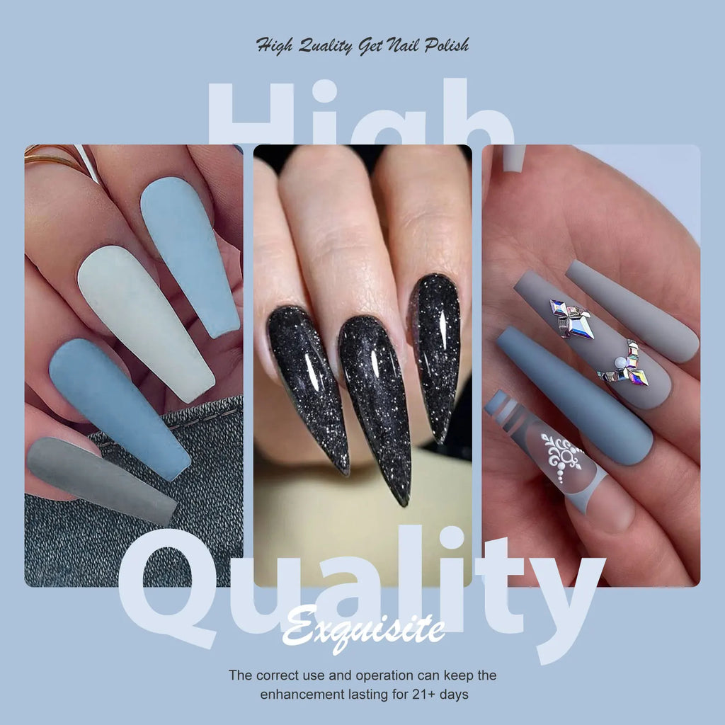 6-Delers Fargerikt Gel Neglelakksett – Autumn Sparkle Edition