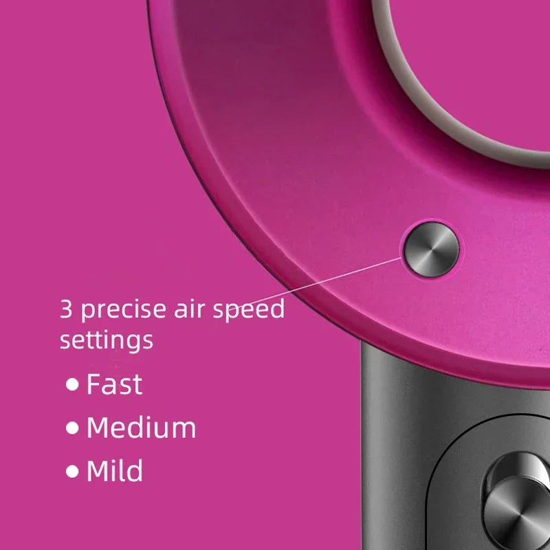 Bladfri Hårføner med Negativ Ioneteknologi – 110 000 RPM høyhastighetsmotor og magnetiske munnstykker
