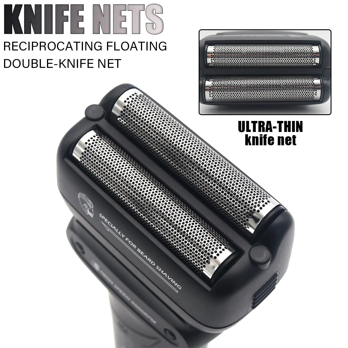 VGR V-368 Dobbel Foliebarbermaskin med LCD-display – tett, kraftig og fleksibel barbering