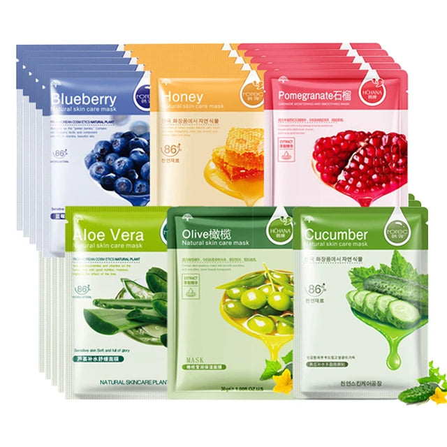 SADOER Natural Plant Facial Mask 30stk