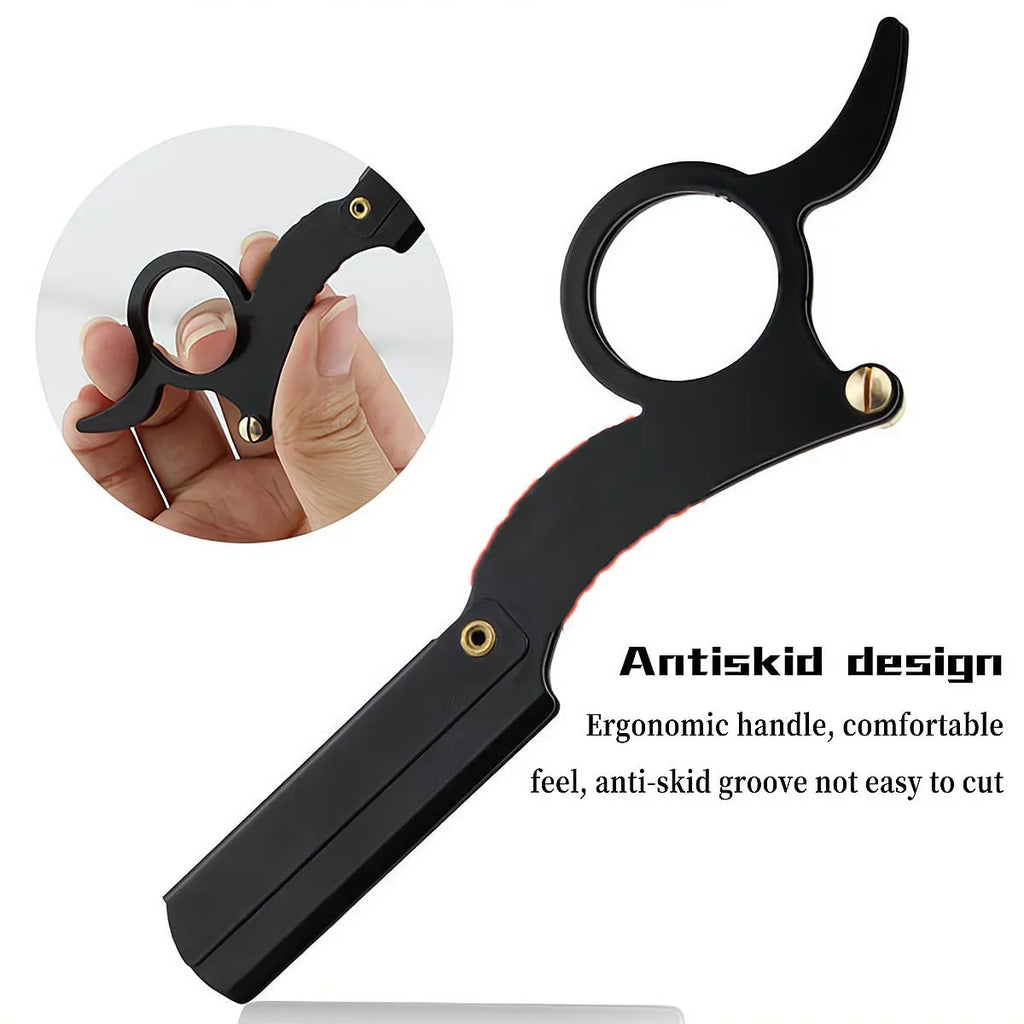 Manuell Barberhøvel i Rustfritt Stål – Presis, Komfortabel og Slitesterk Barbering for Menn