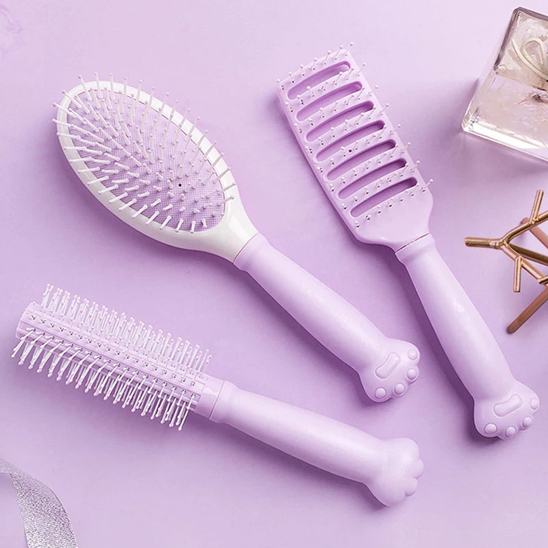 Air Cushion Massage Hair Brush – Søt Katteformet Børste for Barn og Voksne