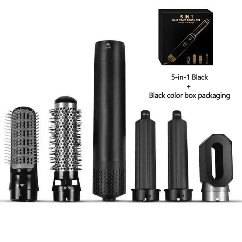 5-i-1 multistyler med varmluftsbørste, krølltang og glattbørste – Airwrap-lignende