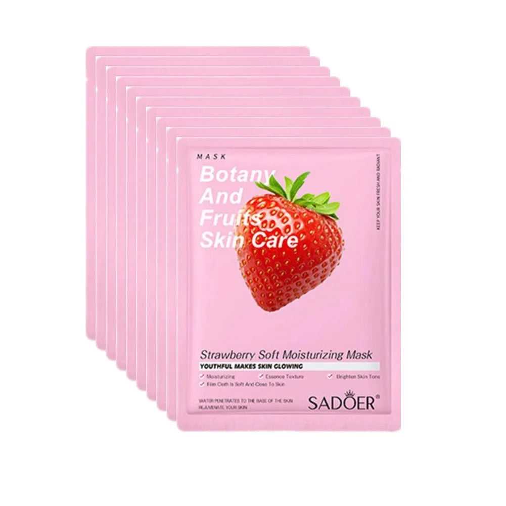 EELHOE 10pcs Natural Plant Series Face Mask