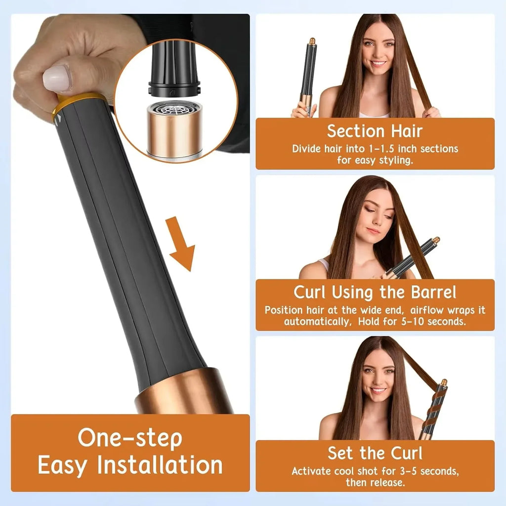 6-i-1 multistyler 1300 W – alt-i-ett stylingverktøy for alle hårtyper