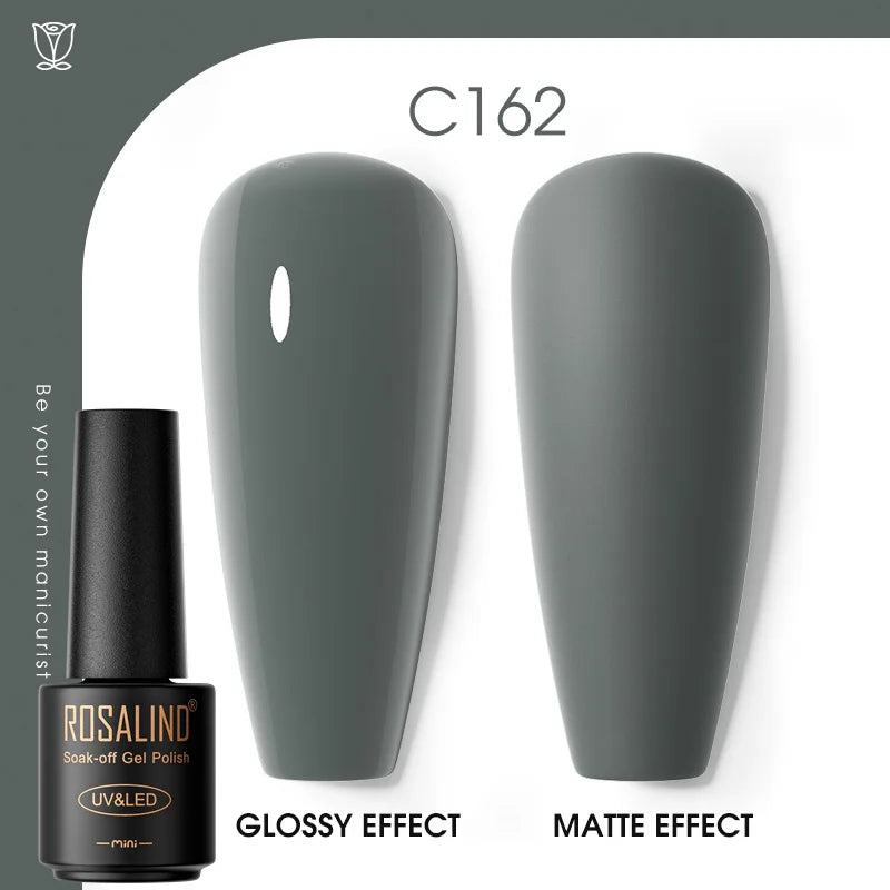 ROSALIND Gel Neglelakk – Klassiske Farger