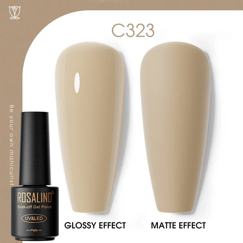 ROSALIND Gel Neglelakk – Klassisk Fargekolleksjon