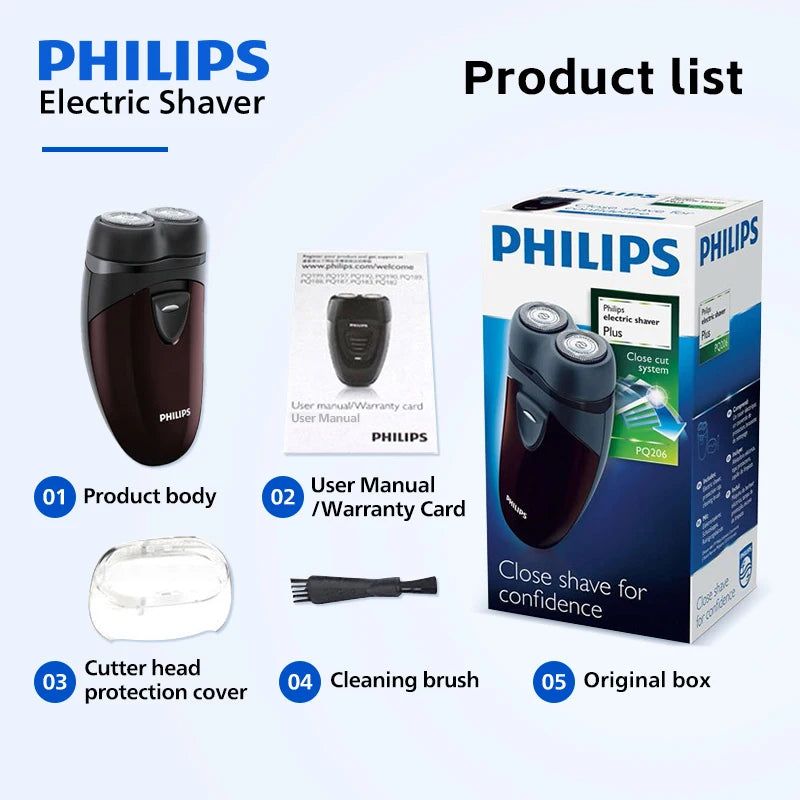 Philips PQ206 Mini Elektrisk Barbermaskin