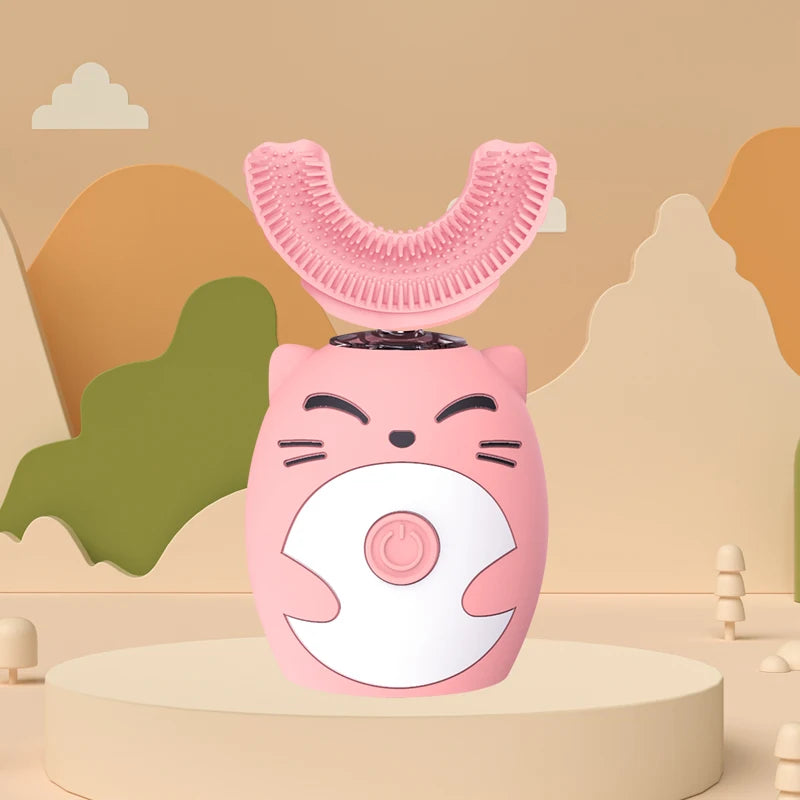 Balashov Kids U-Shape Sonic Electric Toothbrush – 360° smart tannbørste for barn med ultralydrengjøring og IPX7 vanntetthet