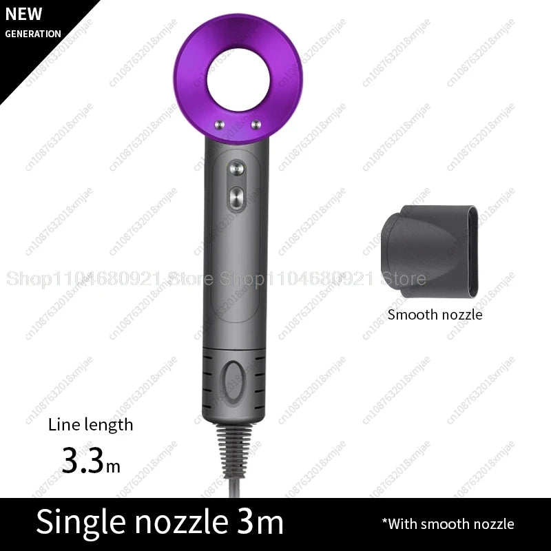 Bladfri Hårføner med Flyaway-Munnstykke og Ioneteknologi – Stillegående, Kraftig og Skånsom