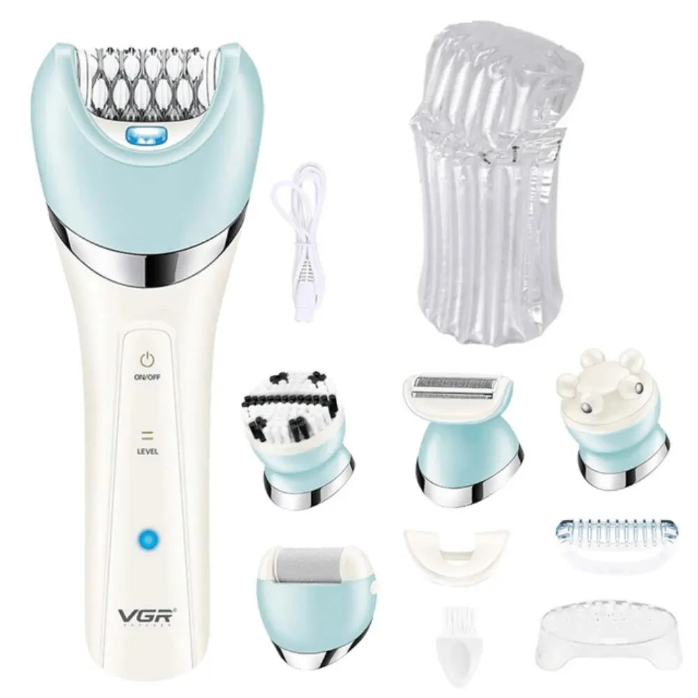 VGR V-703 5-i-1 Epilator og Trimmer – skånsom, effektiv og allsidig hårfjerning for hele kroppen