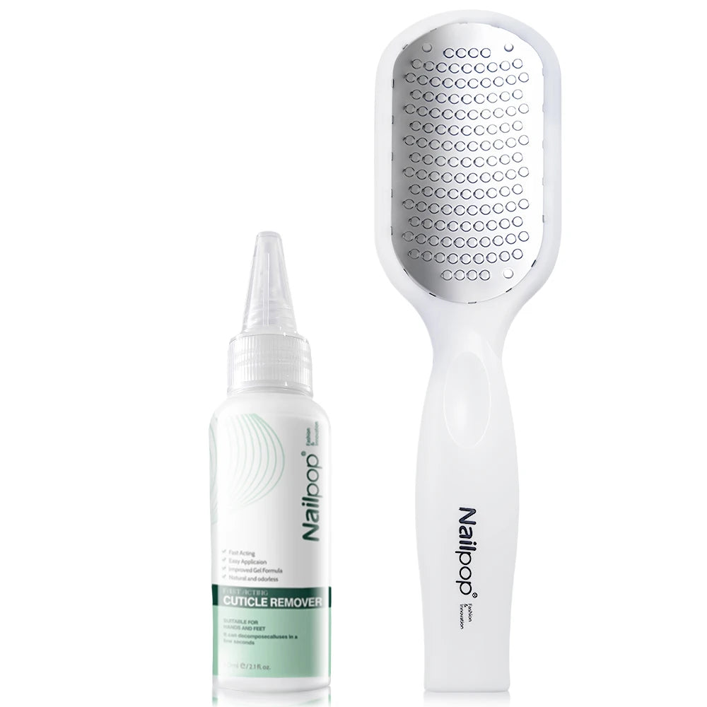 NAILPOP Ekstra Sterk Hard Hud-Fjerner – Profesjonelt Fotpleiesett for Glatte og Myke Føtter