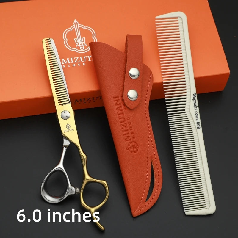 Profesjonell Uttynningssaks i 440C Rustfritt Stål – 6" presisjonssaks med 32 tenner