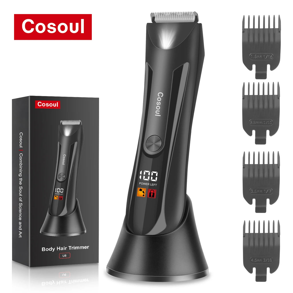 Cosoul U8 Body Hair Trimmer – trygg, stillegående og effektiv hårfjerning for både menn og kvinner