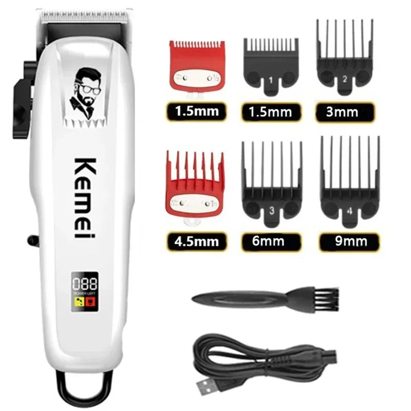 Kemei KM-PG809A Professional Hair Clipper – stillegående, kraftig og presis for hele familien